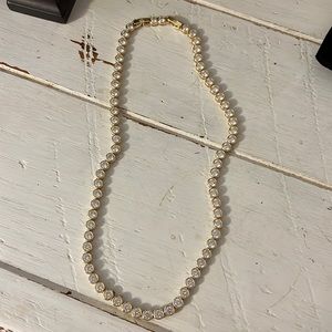 Kendra Scott Carmen Tennis Necklace in White Crystal